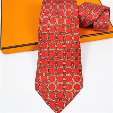 hermes ties red white dots|hermes silk ties for men.